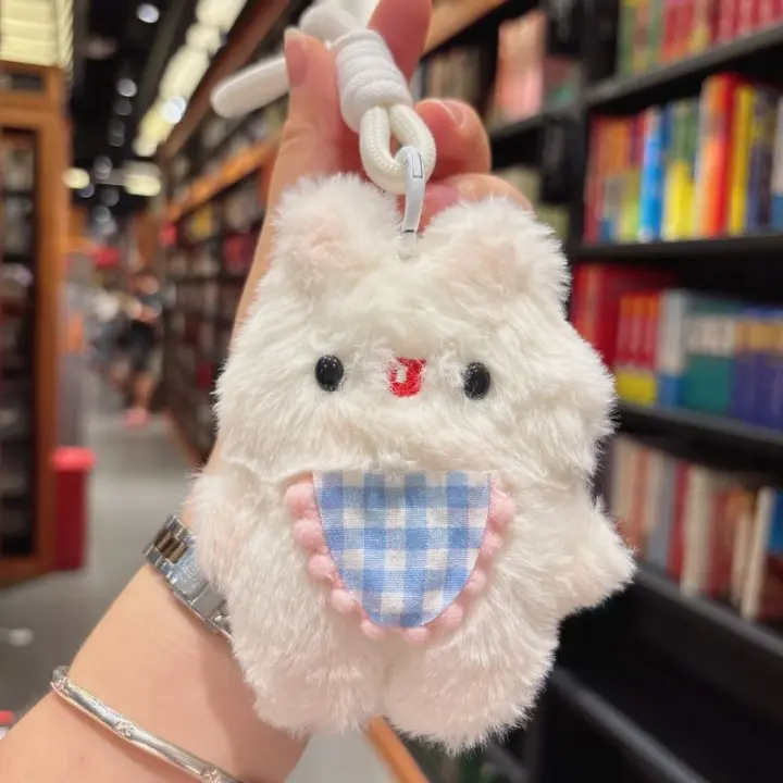 Lindo llavero de peluche de conejo, joyería pequeña, juguete de peluche, llavero de coche de regalo - 1
