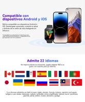 Blackview Reloj Inteligente R60 Pantalla AMOLED de 1.96'' Llamadas de Teléfono Bluetooth - details 36