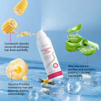 Lazy Fluffy Gel refrescante desengrasante lavado libre que forma el spray para el cabello seco de larga duración - details 5