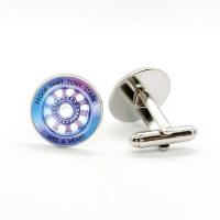 Corazones a prueba de balas de Tony Stark, gemelos de camisa con fotografías de cúpula de cristal de alta calidad, joyería de moda para hombre - details 3