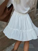 Mini vestido elegante alto con manga larga, agujero en la cintura, lazo de moda para mujer - details 11