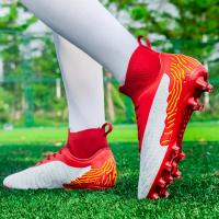 Zapatos de Fútbol de Caña Alta AG/FG Cleats para Hombres y Niños Deportivas de Entrenamiento para Adultos y Niños - details 21