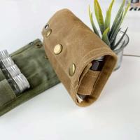 Bolsa de advertencia para botella de condimento portátil, paño encerado para exteriores, pequeña, ligera, impermeable - details 8