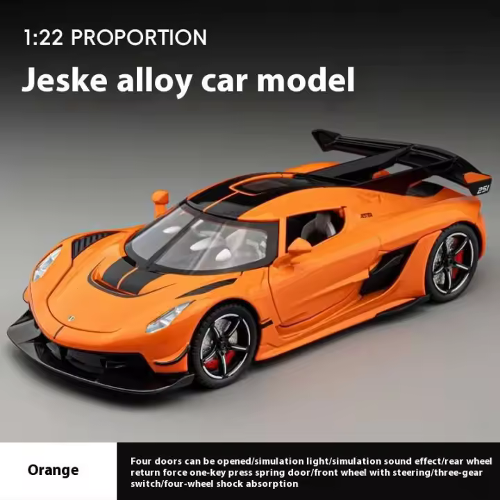 Serie de Carreras de Supercar Collectible Modelo a Escala 1:24 con Sonido y Luz - 1