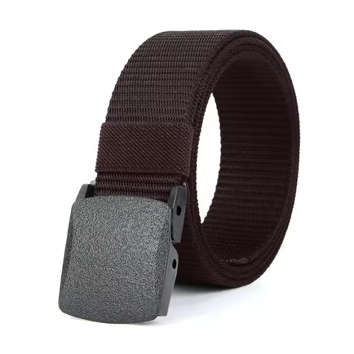 Militar de nailon con hebilla automática para caza al aire libre, cinturón de lona táctico multifuncional, cinturón de alta calidad para hombres - 1