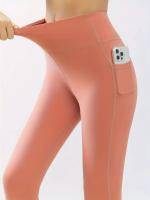 Pantalones de Yoga de Cintura de Secado Rápido Levantamiento de Cadera con Bolsillos - details 9