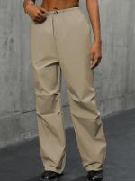 Pantalones femeninos de cintura alta, holgados, de moda coreana, de pierna recta para mujer, primavera/otoño 2025 - details 3