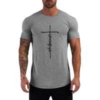 Camiseta de Algodón para Hombres Ajuste Delgado, Manga Corta, Estampado, Moda de Verano Casual - details 5