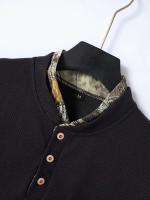 Conjunto de trajes para hombre, Polo tipo gofre + Pantalones con bolsillo, Tops de manga corta con cuello levantado, Color sólido, verano 2025 - details 6