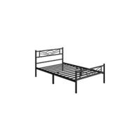 Cama Hierro para colchón de 90 x 200 cm Cama Metálica Cama Individual Industrial Estructura Metal Blanco - details 6
