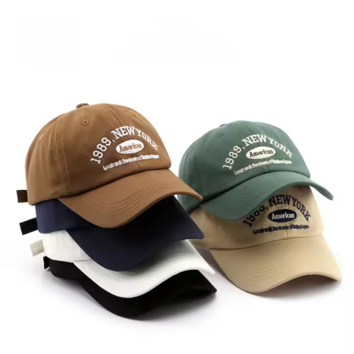 Men and Woman's Baseball Caps Adjustable Casual Embroidered American Cotton Sun Hats Unisex Solid Hats - 1