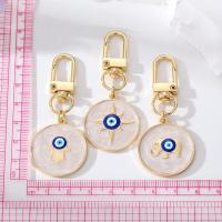 Llavero delicado de resina con forma de estrella y ojo de demonio, colgante de aleación con goteo de aceite, colgante de ojo azul turco, colgantes para bolso, estilo popular, regalos para el Día del Padre - details 0