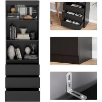 Estantería de Madera de 180cm con 3 Cajones Ideal para Oficina, Salón Organizador de Documentos, Archivadores, Carpetas, Libros - details 11