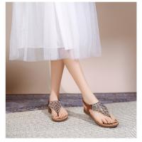 Sandalias Mujer 2025 con Cristales y Plataforma |   Tira en Dedo para Verano, Diseño Elegante y Fresco para Playa y Ciudad - details 9