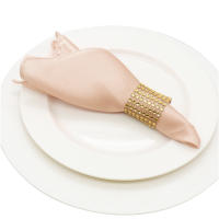 Pañuelos de Comedor de Sátin Suave 100Pcs Cuadrados 30x30cm para Bodas y Fiestas - details 12