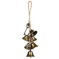 Campana de viento de bruja para colgar en la puerta, campanilla de brujería, campanas de Brujas, campanas de templo, viento Retro, 2 piezas - details 4