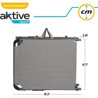plegable multiposición con sombrilla 193x67x85 cm Camping, Gris - details 3