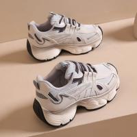 Zapatillas deportivas de suela gruesa para mujer, zapatillas casual slip-on, tenis planas, transpirables, cómodas y gruesas, invierno - details 7