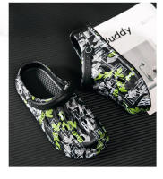 Sandalias De Hombre Talla Grande Con Suela Gruesa Antideslizante Para Playa Y Jardín EVA Cómodas Clogs Casuales Color Camuflaje - details 4
