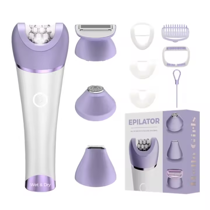 Extractor de pelo eléctrico 4 en 1, máquina de afeitar para mujeres, afeitado de las axilas, pelo de las piernas, molinillo de pies IPX7 Universal - 1