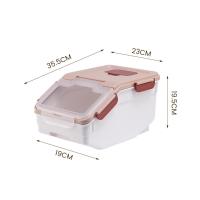 Cubo de comida para gatos de gran capacidad, 15 kg, a prueba de humedad y a prueba de insectos para el hogar - details 3