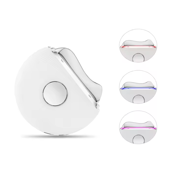 Dispositivo de belleza facial con sensación de hielo de enfriamiento, dispositivo de masaje y raspado de manos de modelado facial doméstico, vibración de compresas calientes, ajuste de tres niveles de la fuente de luz LED - 1