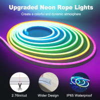 GAHADA Cinta LED RGBIC Neon Moderna Control Remoto de 24 Botones A Prueba de Agua Iluminación y Decoración - details 7