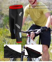 WOSAWE Pantalones de Ciclismo para Hombres Largos de Bicicleta 3D con Gel Compresión Transpirable Material de Poliéster Estilo Normal - details 2