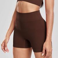 CHRLEISURE-pantalones cortos de Yoga acanalados sin costuras para mujer, mallas de motociclista de cintura alta, mallas deportivas ajustadas de entrenamiento elástico, ropa deportiva - details 8