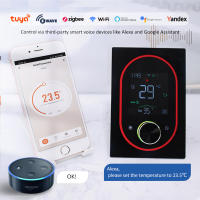 Controlador de temperatura programable para el hogar, termostato de perilla inteligente WiFi, calefacción de suelo, caldera de agua y Gas, pantalla táctil LED, Google Home - details 4