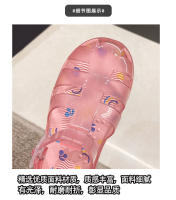 Nuevos zapatos de gelatina romana para niños, zapatos con agujero en la cabeza, zapatos de playa para vadear para niñas - details 6