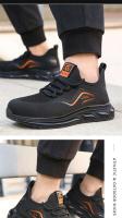 Botas altas para hombre, zapatos de seguridad de cuero para trabajo con punta de acero y antiperforación, zapatos impermeables - details 12