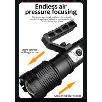 Linterna LED de alta potencia Linterna táctica con zoom de 2000W Resistente al agua - details 8