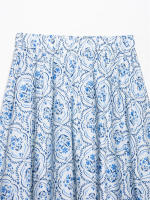 Falda Casual Chic Vintage OUWU Estampado Plisado Cremallera Lateral Moda Primavera Verano Vacaciones - details 9