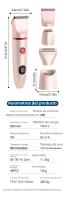 Afeitadora Eléctrica 3 en 1 Doble Propósito, Seca y Húmeda, Cuchillo Flotante, Cuchillo de Afeitar para Mujeres - details 0