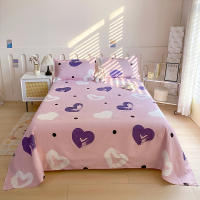 Sábanas de Cama Planas con Estampado de Flor Roja Tamaño de Cama Doble - details 9