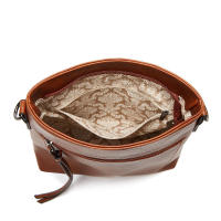 Bolso de hombro de piel sintética para mujer, conjunto de tres piezas, suave - details 9