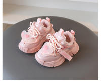 Otoño e invierno nuevas zapatillas cálidas con superficie de cuero para niñas tranquilidad para niñas suela suave antideslizante zapatos para papá para niños corriendo - details 11