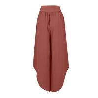 Ropa casual hippie de yoga de cintura alta de pierna ancha, pantalones para correr de mujer Palazzo bohemio de playa, gasa coreana - details 6
