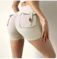 Pantalones cortos de Yoga para mujer, mallas Push Up de cintura alta con bolsillo, para gimnasio, Fitness y correr - details 9
