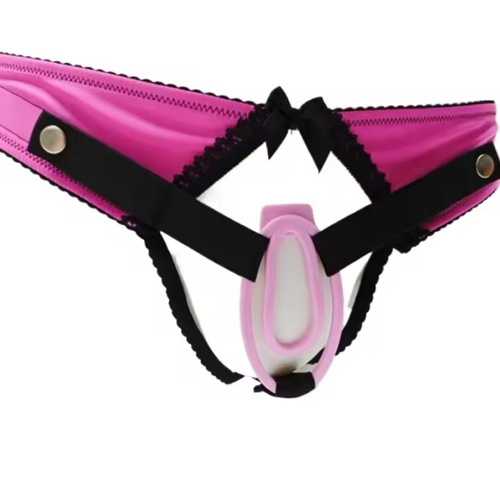 Cinturón de castidad con clip FUFU sexy de empaque privado, dispositivo antifraude para sissy, jaula de fondo falso, imitación de vagina femenina, juguetes sexuales para adultos - 1