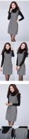 Vestido de lana caliente para mujer, primavera Otoño Invierno 2024, vestido sin mangas con bolsillo, chaleco a cuadros para mujer, vestidos ajustados 5XL - details 4