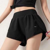 Yoga para mujer verano Fiess Biker entrenamiento correr pantalones cortos deportivos ropa deportiva de secado rápido con bolsillo - details 2