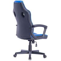 Silla de Ordenador Oficina |   Ergonómica para Gamers Especial Videojuegos |   Piel Sintética Acolchada |   Altura e Inclinación Ajustables |   Color Negro y Azul - details 4
