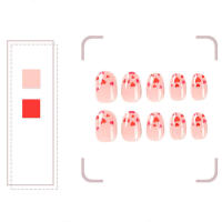 Uñas postizas rosas para el día de San Valentín, colores brillantes y diseño llamativo, adecuadas para uso a largo plazo - details 1