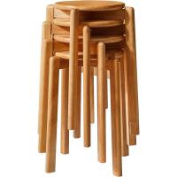 Taburetes de bar, apilables de madera antideslizante, taburete pequeño, para cocina, oficina, salón. - details 0