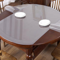 Protector de Mesa de Comedor de Madera Cubierta Protectora Redonda Clara para Hogares y Fiestas - details 1