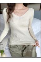 suéter de punto de manga larga para mujer, Jersey informal OL, otoño e invierno, 2025 - details 4
