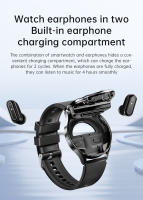 2024 Nuevo reloj inteligente y auriculares bluetooth en uno, nfc, llamada bluetooth, frecuencia cardíaca, presión arterial, reloj de monitoreo de salud, auriculares tws, impermeable reloj inteligente de ejercicio físico, adecuado para Hombres y Mujeres - details 5