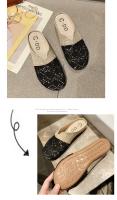 Verano nuevas zapatillas de mujer malla transpirable fondo plano pie arrastre de las mujeres de gran tamaño de comercio exterior zapatillas de mujer - details 9